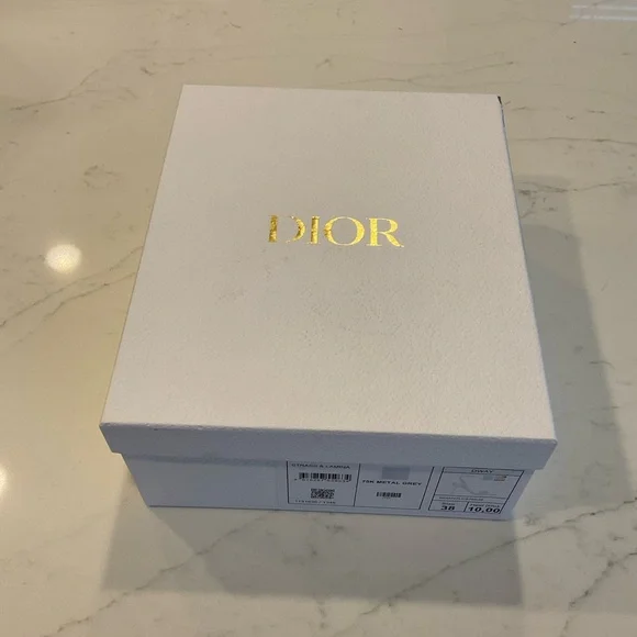 Dior Dway Heeled Sandals Metallic Thread Embroidery Strass size 38 - Picture 14 of 14